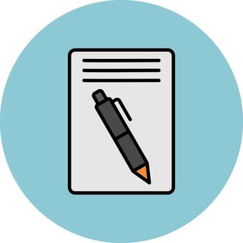 Pen Clean Pattern Element vector