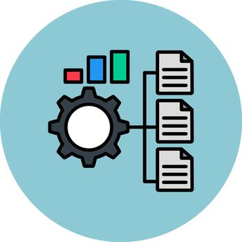 Settings Neutral Grid Block vector