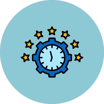 hora administración claro forma fragmento vector