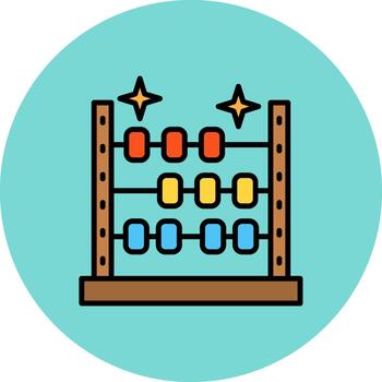 ábaco sutil carrera parche vector