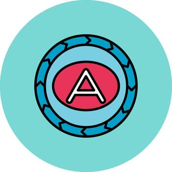 Attribute Abstract Motion Badge vector