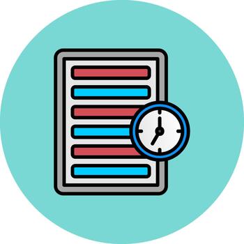 Bullet List Light Grid Fragment vector