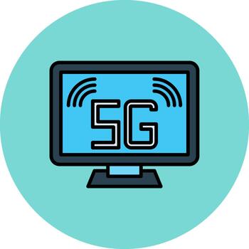 computadora cristal línea motivo vector