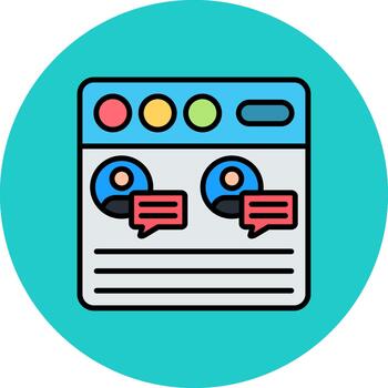 Multiple Chat Crisp Display Token vector