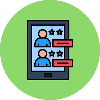 cliente Servicio Delgado línea modelo vector