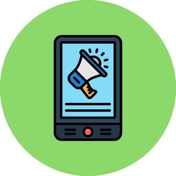 digital márketing resumen modelo bloquear vector