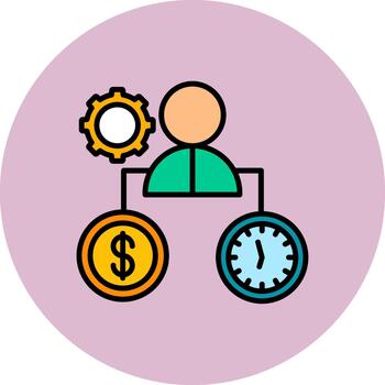 Resources Thin Outline Feature vector