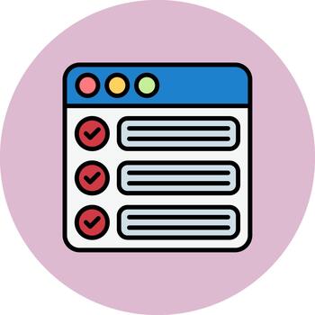 Schedule Subtle Stroke Patch vector