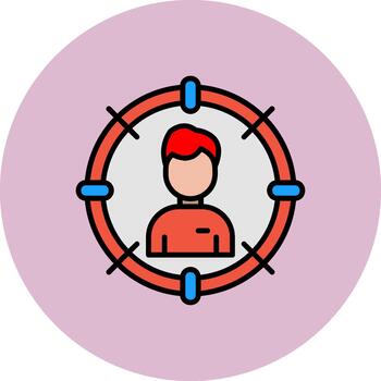 objetivo avanzado forma textura vector