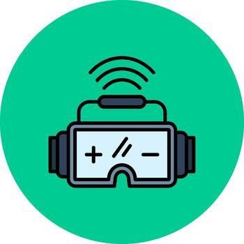 virtual realidad dinámica color fragmento vector