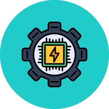 Procesando crujiente Arte característica vector