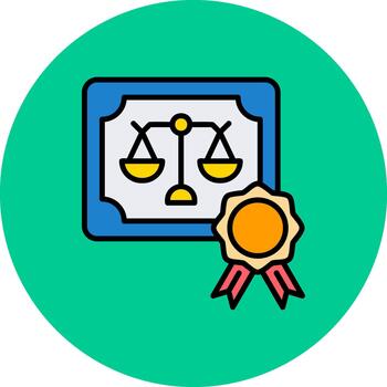 certificado Delgado línea modelo vector