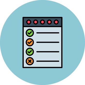 Checklist Dynamic Stroke Element vector