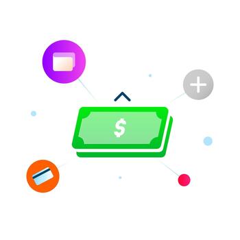 illustration of a payment method selection concept. multiple payment options, digital transactions, online payment systems, and adding a new payment method in financial or e commerce applications vector