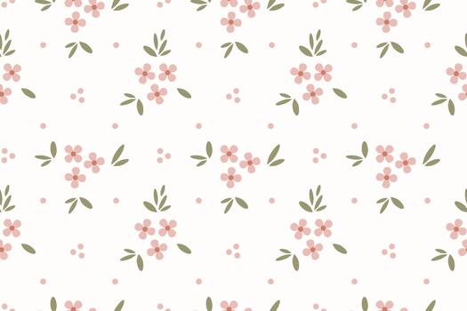 suave floral dispersión modelo con minúsculo flores y elegante pastel estilo sin costura repetir modelo vector