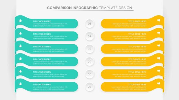 Comparison Infographic Template Dos and Donts Business Data Layout vector