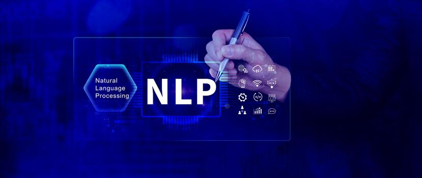 nlp concepto, natural idioma Procesando, neural red, nlp entrenamiento, neuro lingüístico programación, ai artificial inteligencia. nlp foto