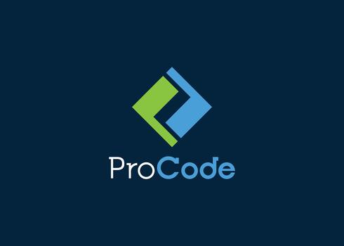 moderno programación icono logo para software y tecnología empresas vector