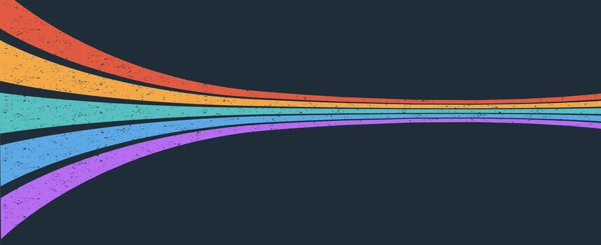 dinámica maravilloso raya arco iris fondo vector