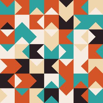 retro estilo resumen geométrico Bauhaus modelo vector