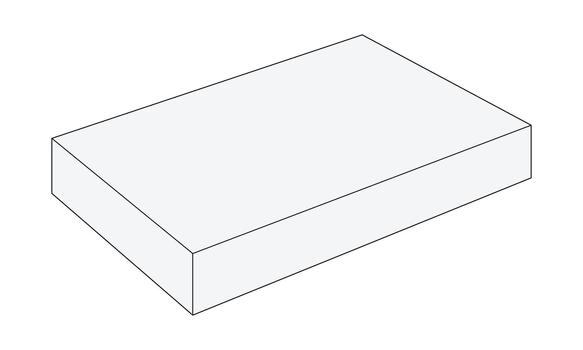 rectangular 3d caja ilustración vector