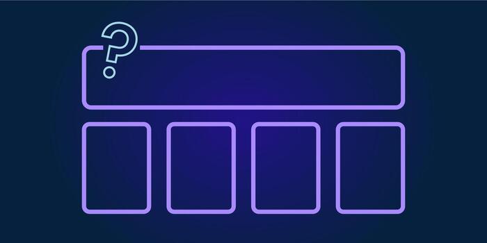 juego espectáculo trivialidades modelo examen pregunta interfaz con concurso menú múltiple elección responder antecedentes desafío marco prueba competencia retro estilo pantalla diseño vector