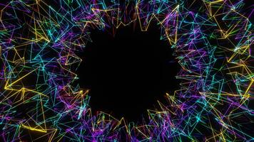 Flerfärgad strukturer rör på sig bakgrund vj slinga i 4k video