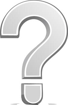 Three dimensional question mark. Frequently asked questions icon concept vector