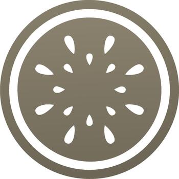 Abstract Fruit Slice Gradient Circle Refreshing Drops Pattern Design Element vector