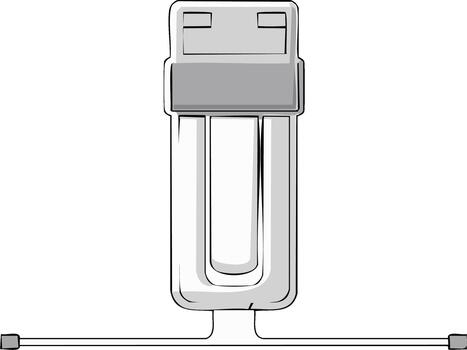 Stylized Connector Illustration for Universal Serial Bus Connection and Data Transfer vector