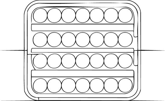 popular eso agitarse juguete continuo línea dibujo para mental salud y estrés alivio vector