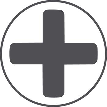 más firmar en circulo icono para agregando o positivo símbolos en digital diseños y interfaz elementos vector