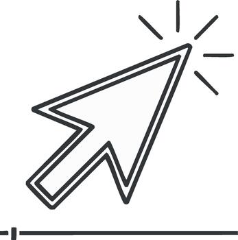 Arrow Cursor Click Graphic Pointing Device Interface Control Elements vector