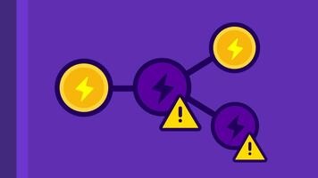 regalos múltiple flotante energía esferas, algunos con advertencias, ilustrando caótico interacciones y inestable cargar comportamiento dentro el escena video