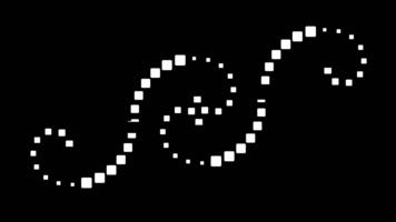 en dubbel- prickad Vinka flöden i motsatt kurvor till skapa en mild rörelse effekt den där känner både lekfull och modern, tillsats en mjuk rytm till de visuell humör video