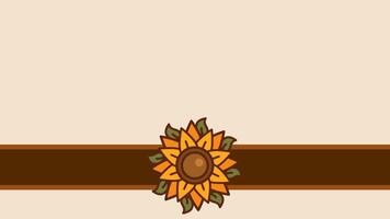 en ljus solros vilar mot en trä- stråle, dess enkel placering skapande en lugna, grundad sammansättning den där blandningar kraftig strukturera med de värma optimism av gyllene kronblad video