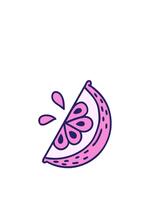 Hoppar rörelse animering av bild av en skiva av citron- video