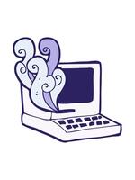 ändring Färg animering av tecknad serie av en dator video