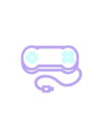 flashy sales animation of console game controller symbol icon video
