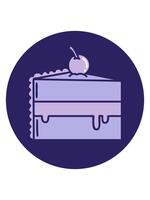 ändring Färg animering av bild av en choklad kaka video