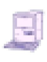 pixelisera effekt animering av hand dragen lutning tecknad serie klotter av en dator och tangentbord video