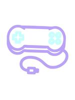 jiggle and pause animation of console game controller symbol icon video