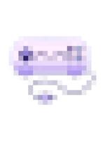 pixelisera effekt animering av lutning skuggad tecknad serie av en spel kontrollant video