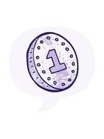 ändring Färg animering av tecknad serie mynt med Tal bubbla i grunge bedrövad retro texturerad stil video