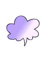 uppmärksamhet gripa tag i animering av tecknad serie Tal bubbla i slät lutning stil med Tal bubbla i slät lutning stil video