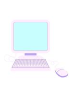 rillingen beweging animatie van computer met muis en toetsenbord video