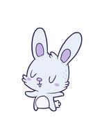 changing color animation of cartoon image of a rabbit video