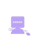 försäljning blixt animering av illustration av en dator fel ikon video