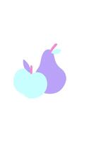 vågrätt vibrerande animering av ett äpple och en päron video