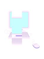 splitsen beweging animatie van computer met muis en toetsenbord video